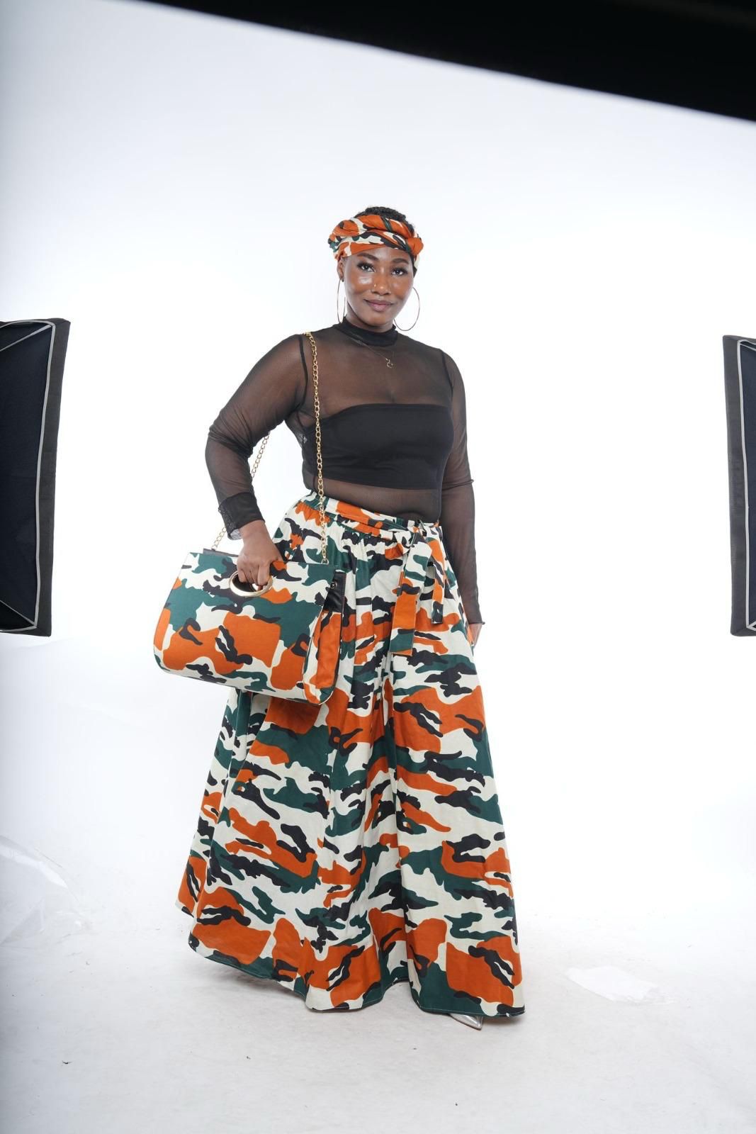 2.16.25 Pants wide leg palazzo camo pants up to 1x