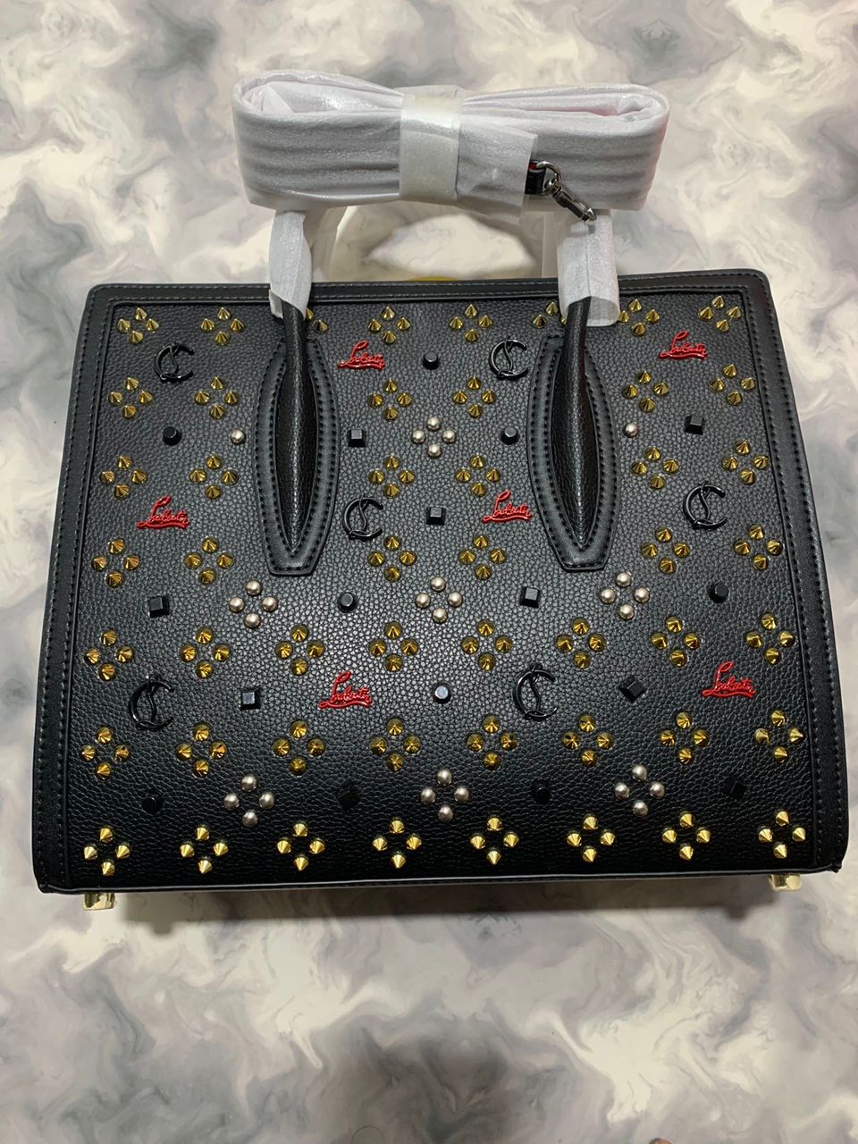 9.11.25 Purse CL tote w rhinestone/studs