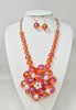7.13.26 Necklace set Bubble w pearl bubble pendant