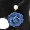 10.22.25 Earring denim flower