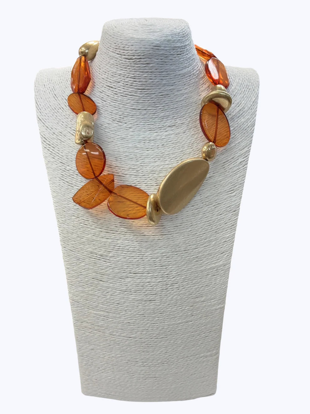 8.27.26 Necklace Oversize brown/gold