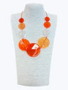 6.9.26 Necklace Modern acrylic disc necklace