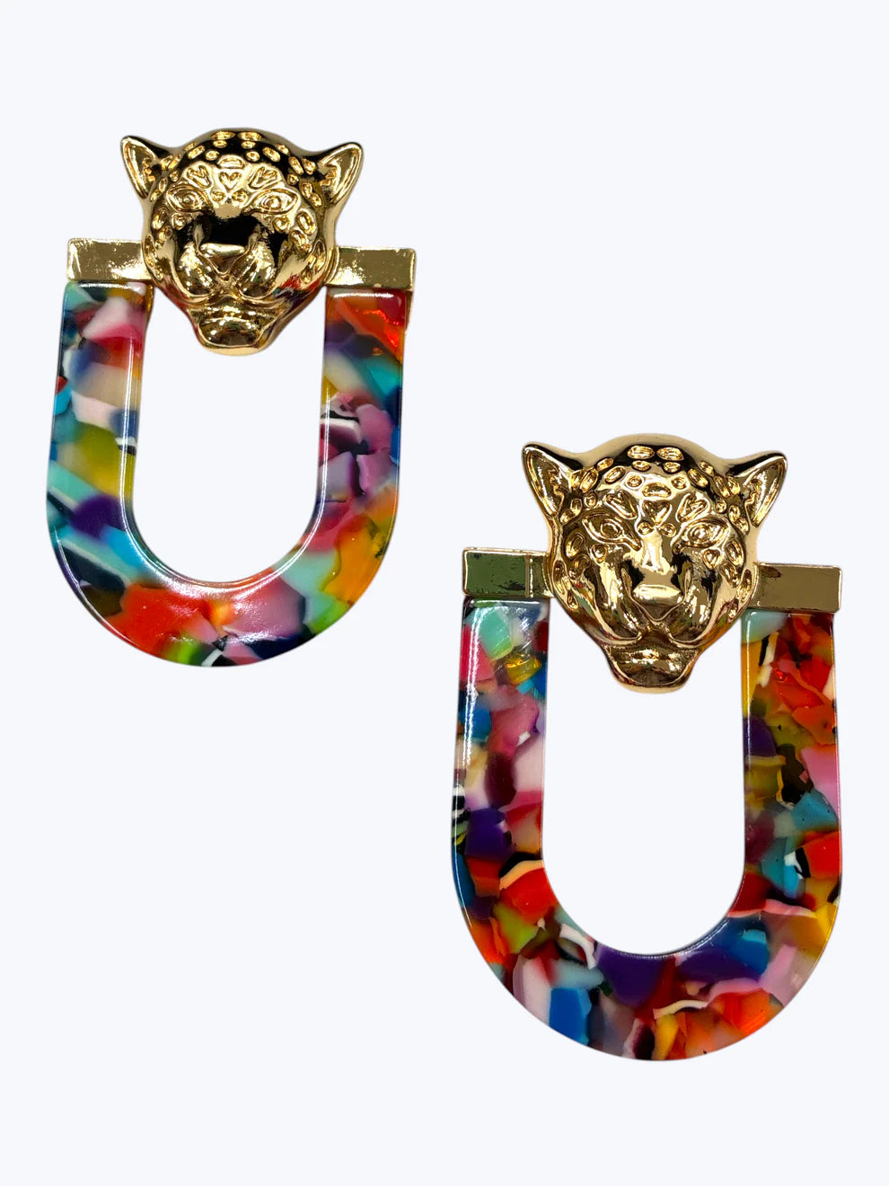 7.1.26 Earring Leopard head u shaped