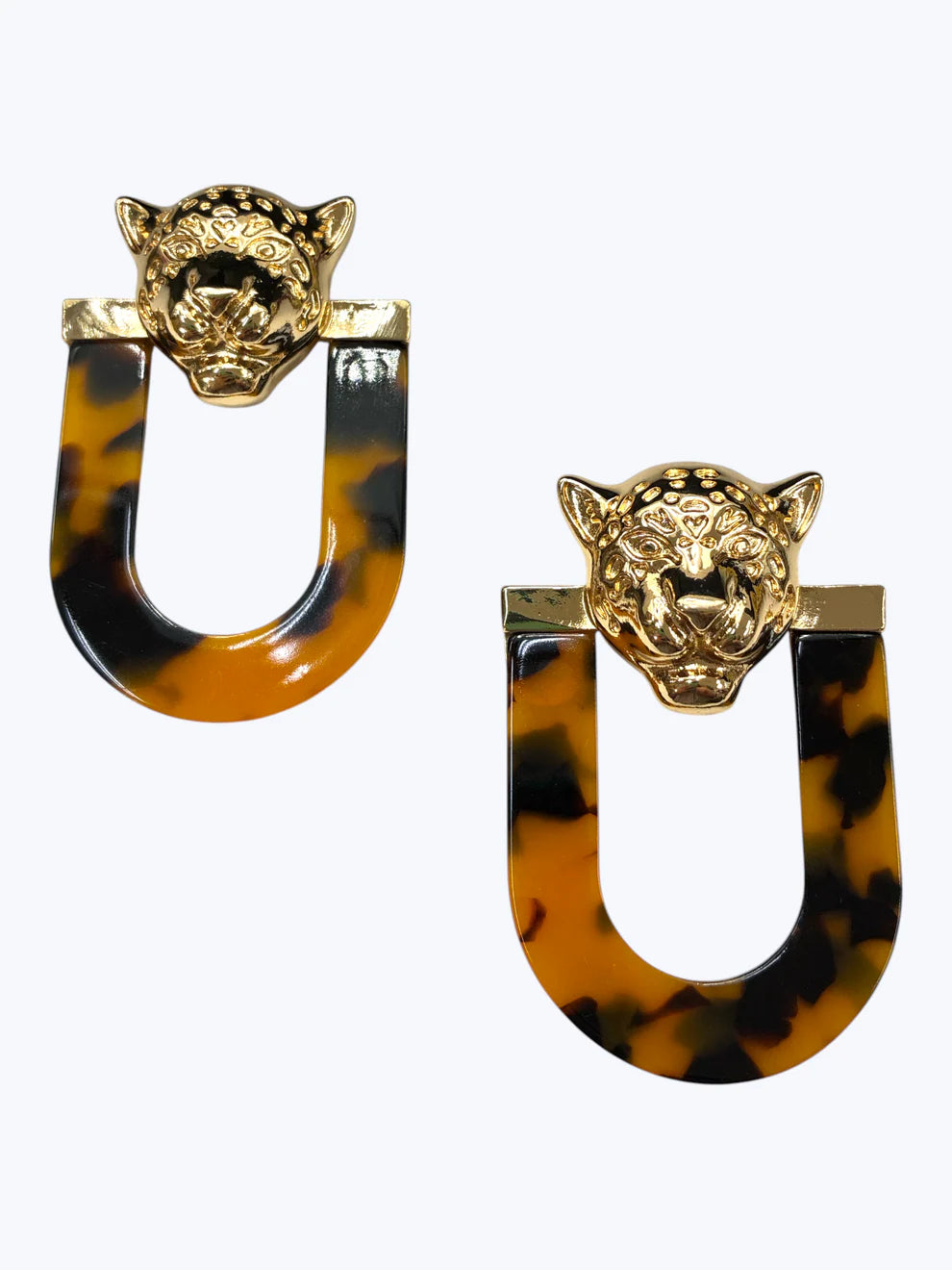 7.1.26 Earring Leopard head u shaped