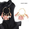 2.5.26 Earring  hoops with designer charms