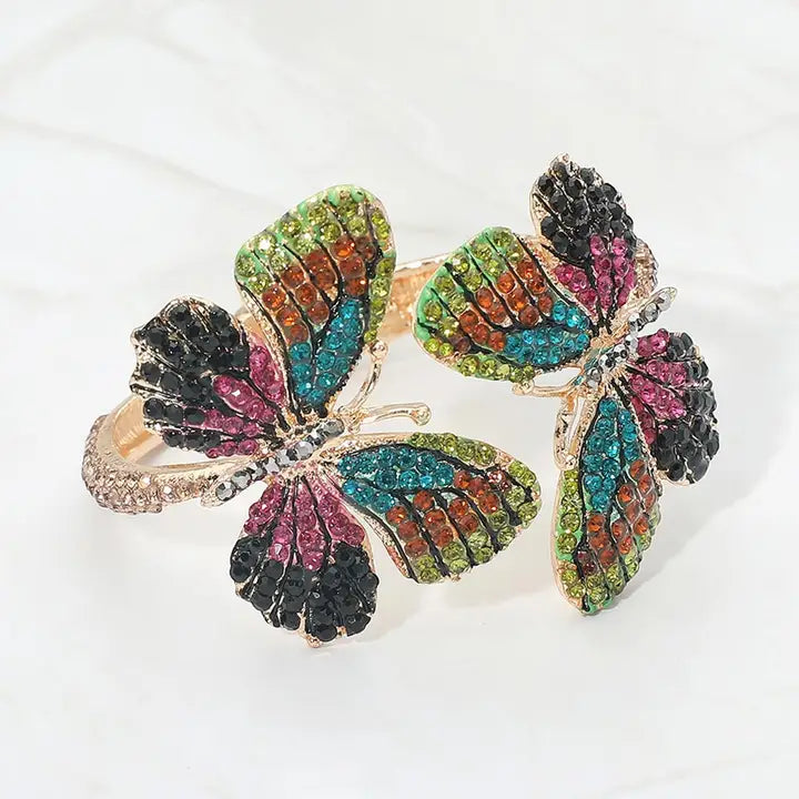 7.2.26 Bracelet butterfly rhinestone bling