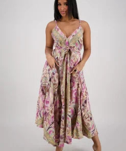 5.5.26 Dress Sundress paisely patterned fits up to 3x