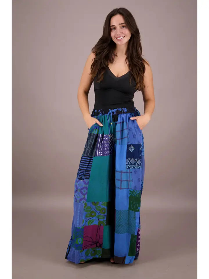 10.11.25 Pants Shante wideleg patchwork pants up to 2x