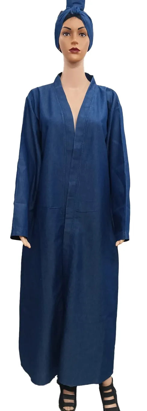 8.30.26 Duster Denim long open duster