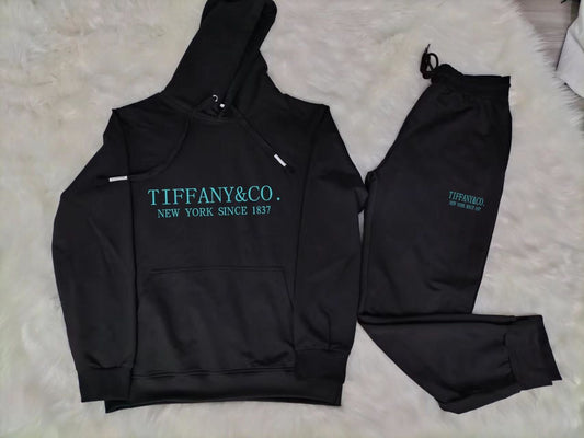 9.21.25 Jogger Black Tiff 2 pc w hoodie