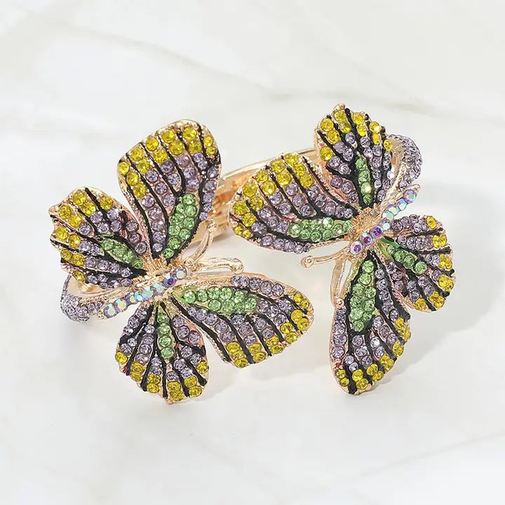 7.2.26 Bracelet butterfly rhinestone bling