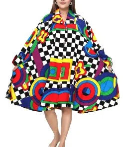 10.14.25 Coat dress KC button up w brassbutton coat dress fit up to 2x