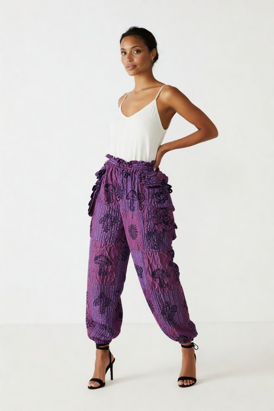 12.30.25 Pants patchwork fleece lines up to 2x