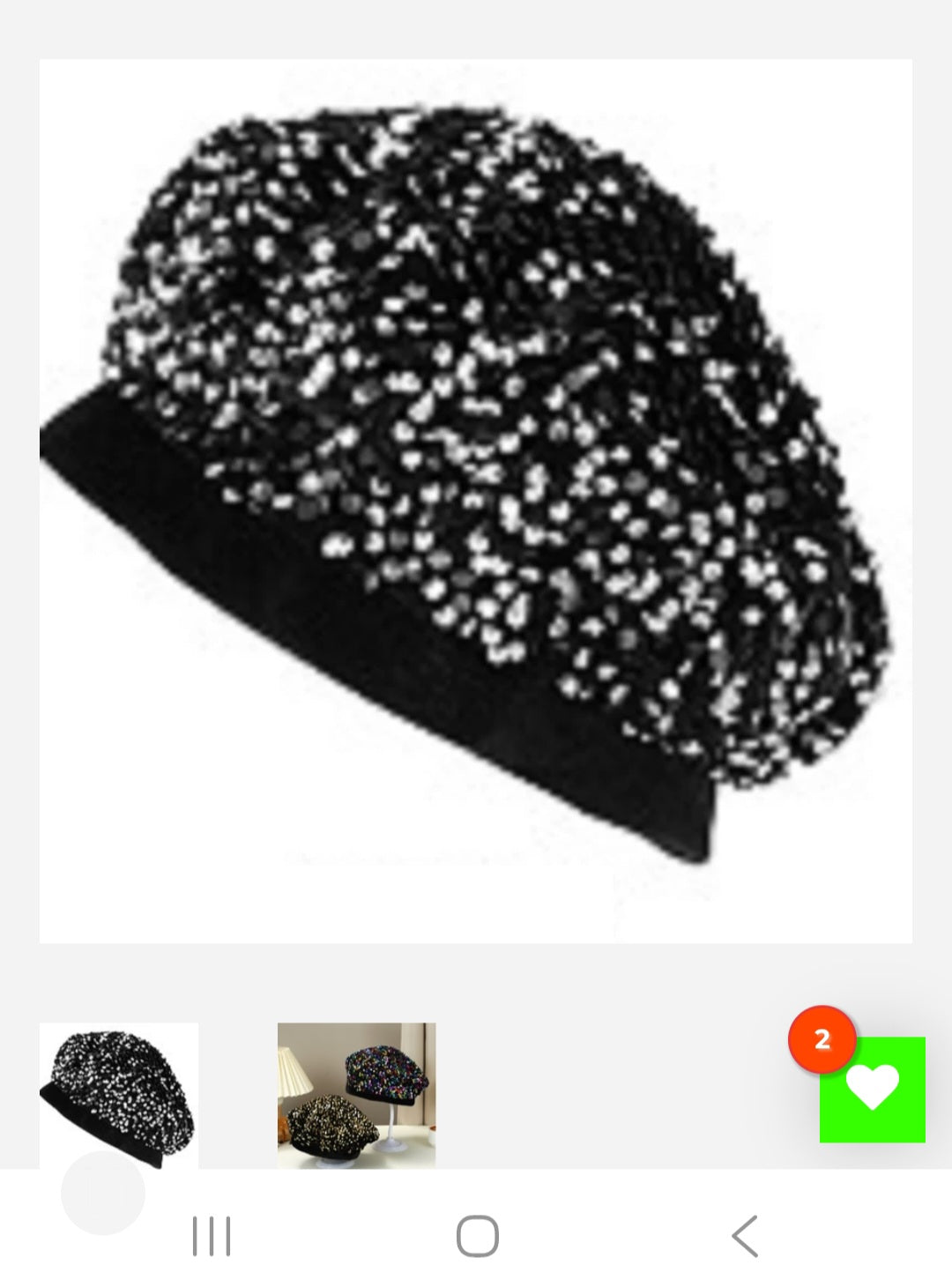 11.13.25 Beret sequine