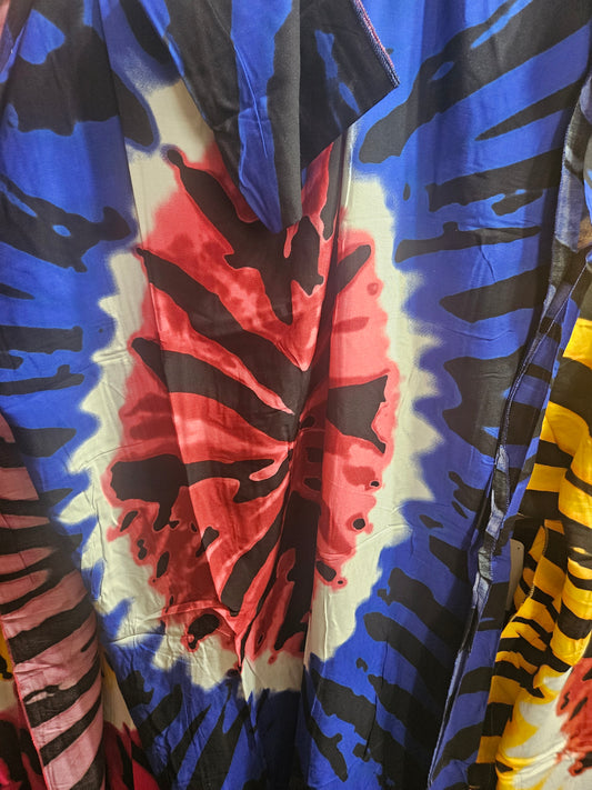 3.18.25 Kaftan  tye dye OS w headwrap