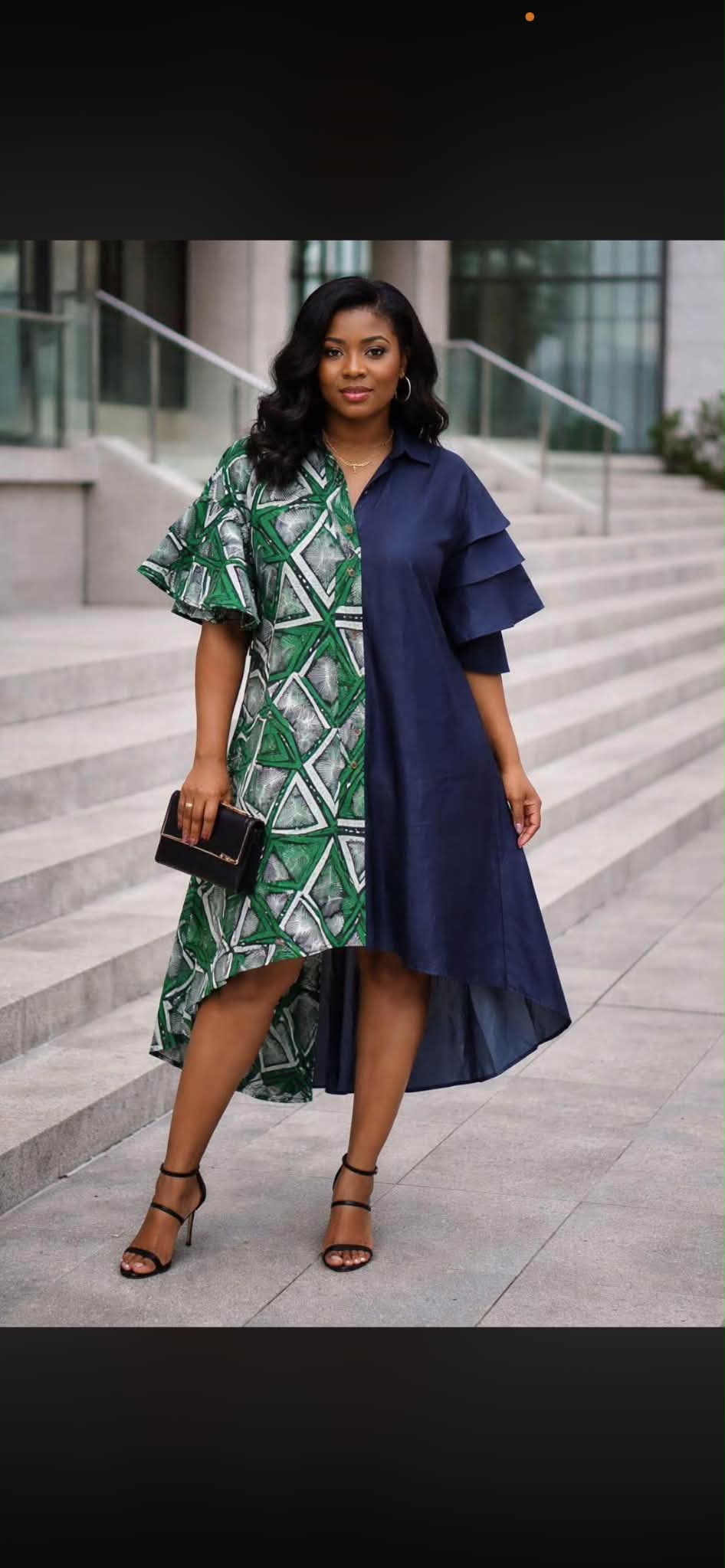 8.19.26 Dress split denim hi low