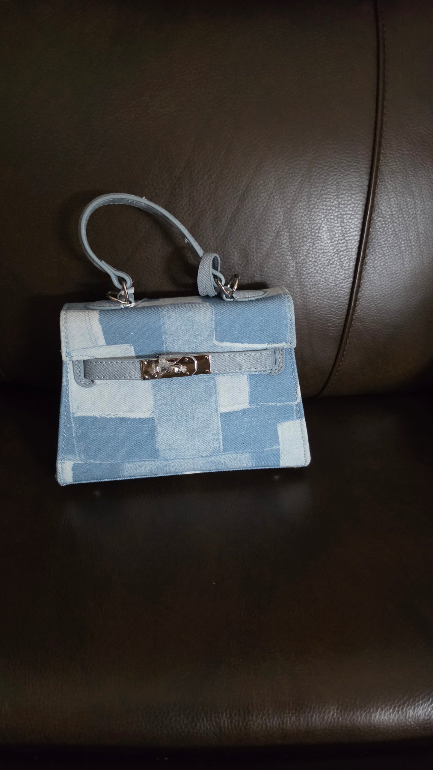 9.1.26 Purse denim patchwork mini