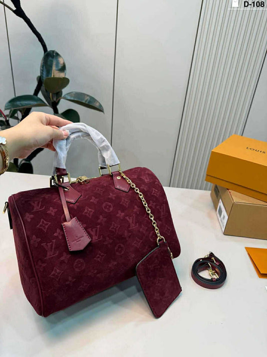 12.18.25 Purse L Speedy suede