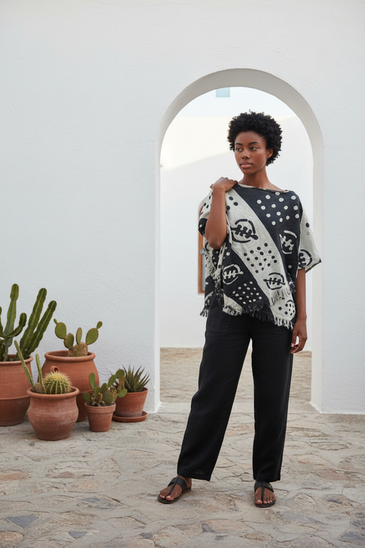 11.14.25 Shawl Handof God b/w pullover OS