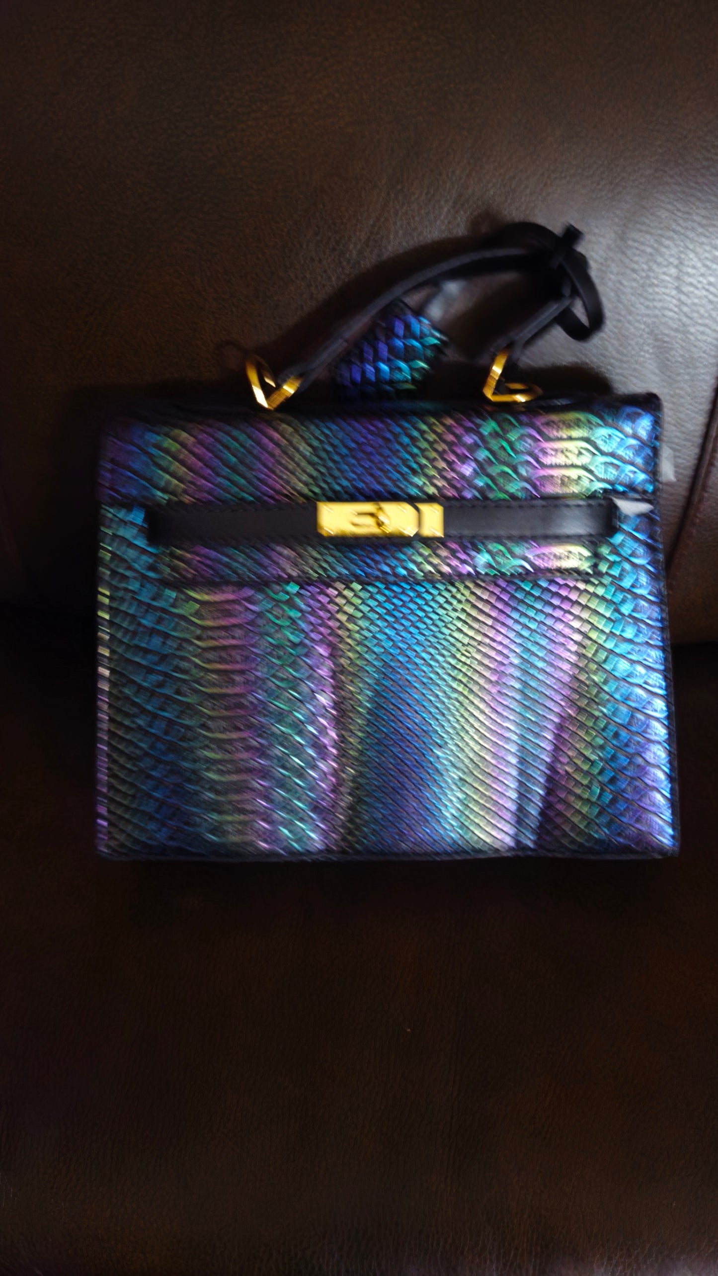 9.1.26 Purse black metallic ombre colors