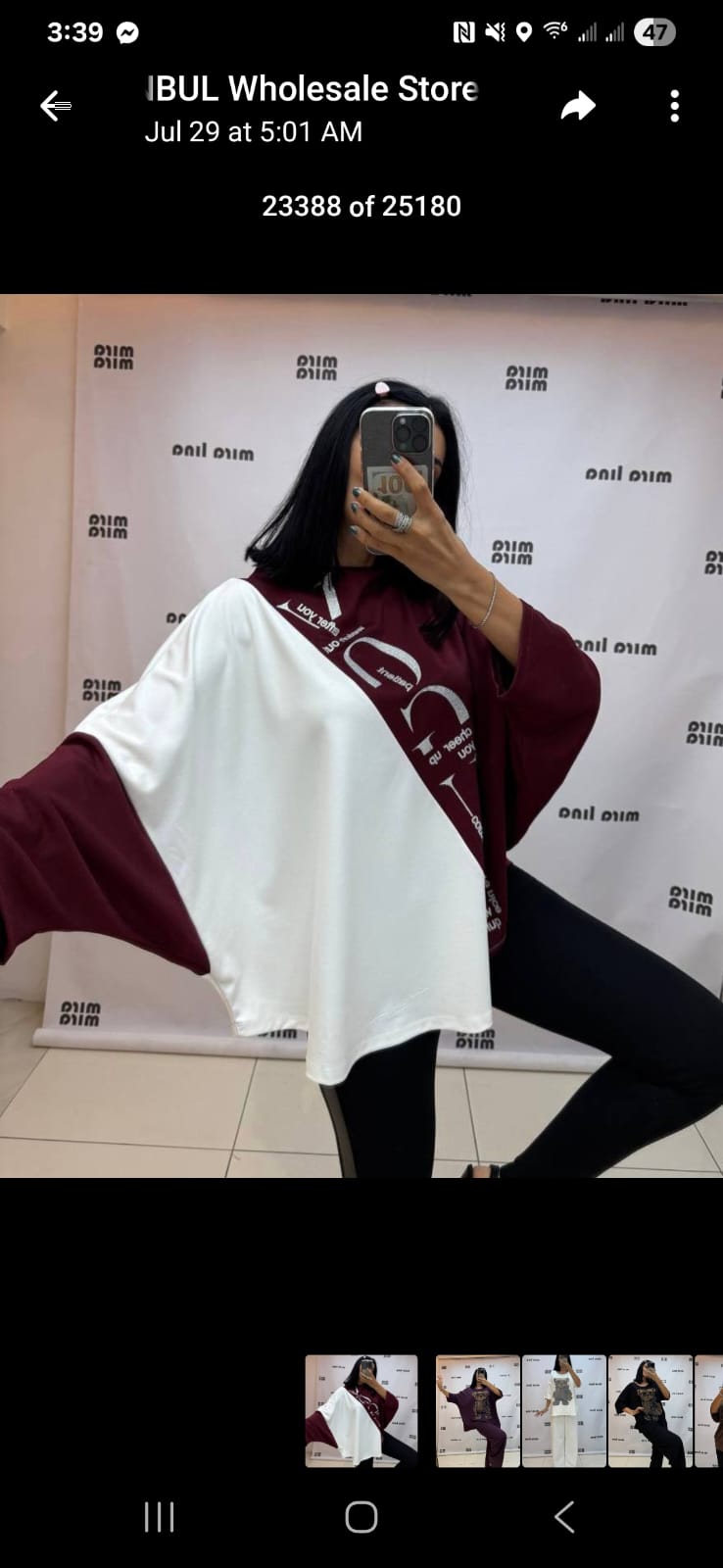 9.18 25 Blouse Vogue maroon split